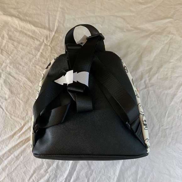 Peanuts Snoopy & Friends Mini Backpack NWT | Red Black White Cartoon Print Bag - Picture 4 of 10